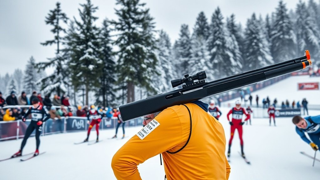 aspirations de médailles en biathlon américain