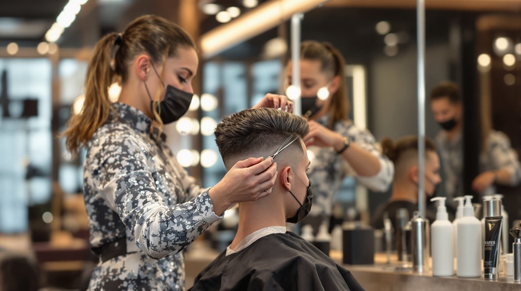 tendance de coupe de cheveux en dégradé émergente