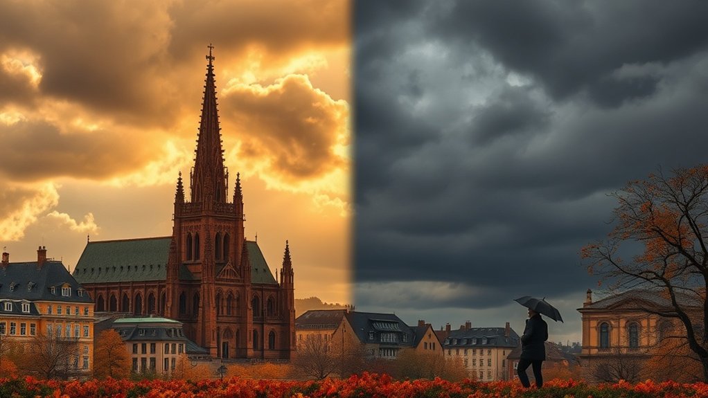 fluctuations de température en novembre