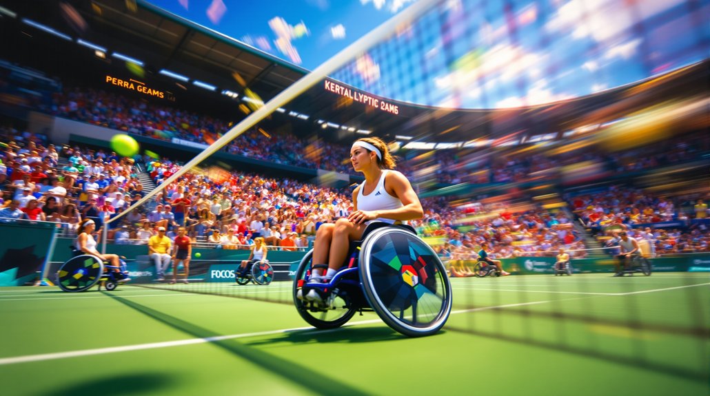 tennis en fauteuil roulant aux paralympiques