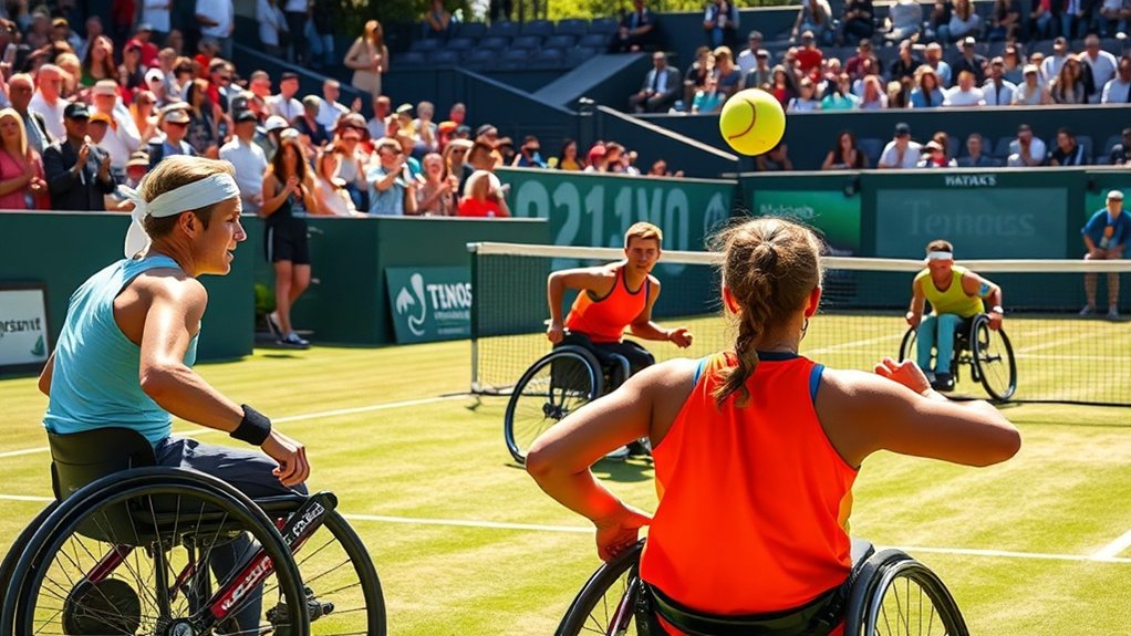 règles de compétition de tennis en fauteuil roulant