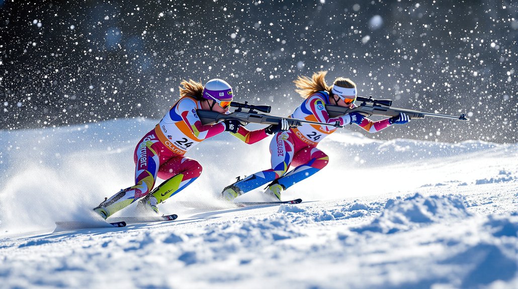 biathlon d'hiver compétitions palpitantes