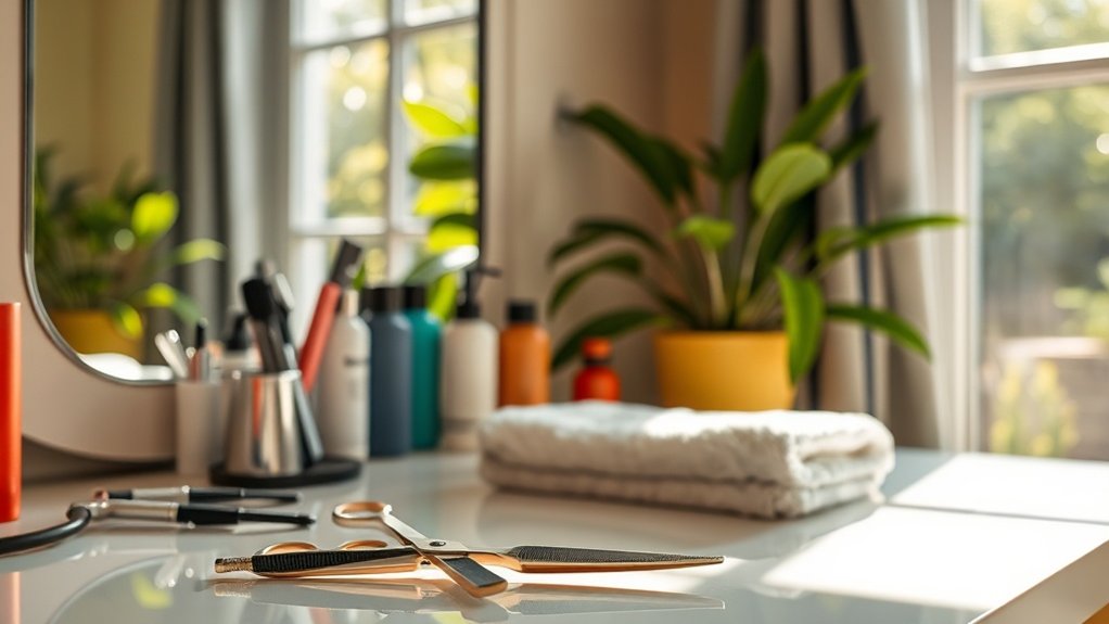 coupe de cheveux à domicile pour plus de commodité