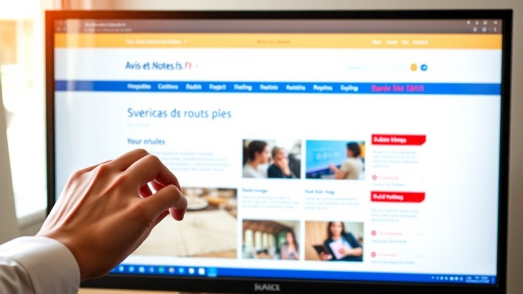 interface de navigation conviviale