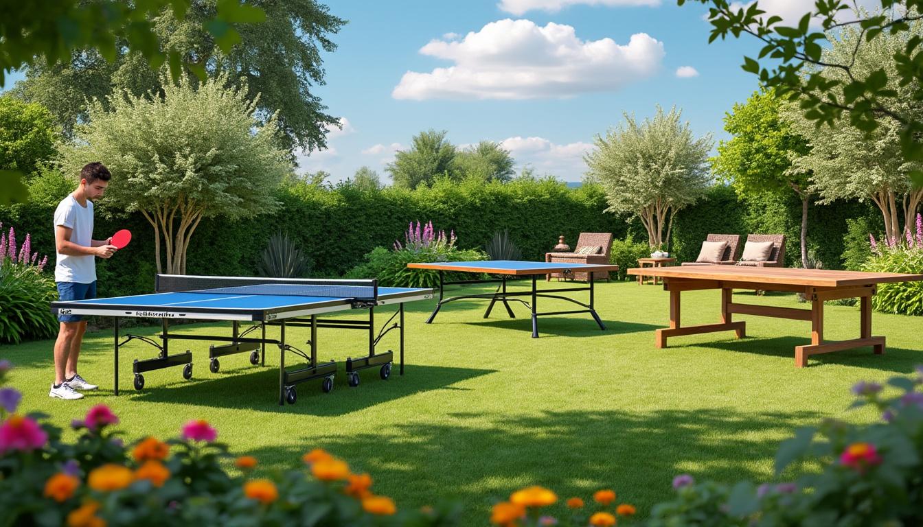 découvrez nos conseils pour choisir la meilleure table de ping-pong d'extérieur adaptée à votre jardin, alliant robustesse, qualité et plaisir de jeu en plein air.
