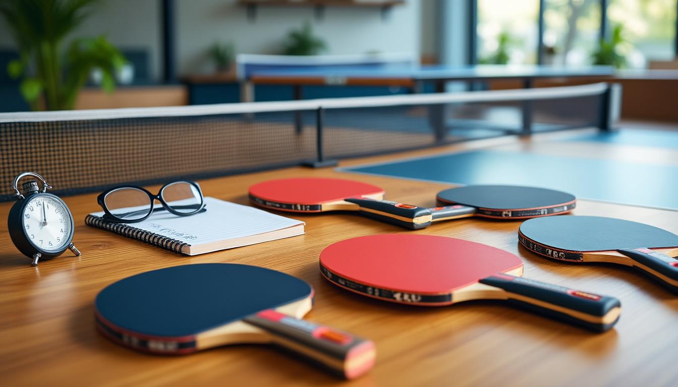 découvrez comment choisir une raquette de ping pong adaptée à votre niveau de jeu pour améliorer vos performances et profiter pleinement de vos parties.