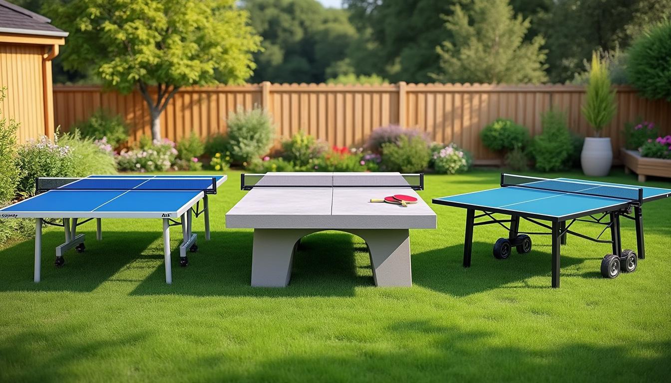 découvrez comment choisir la table de ping-pong extérieure idéale pour votre jardin, en tenant compte des matériaux, résistances aux intempéries et dimensions adaptées à votre espace.
