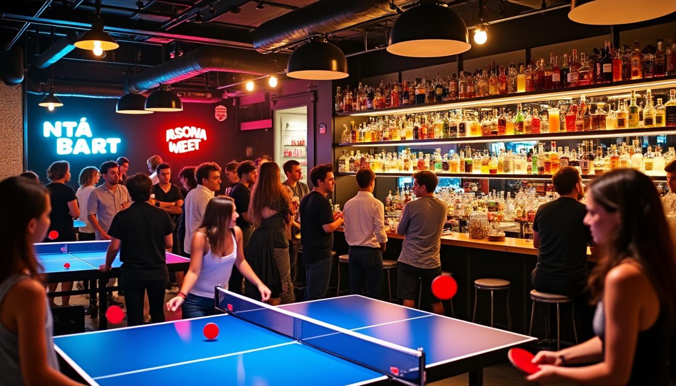 découvrez gossima ping pong bar, un lieu unique dédié aux passionnés de tennis de table où convivialité, fun et compétitions vous attendent.