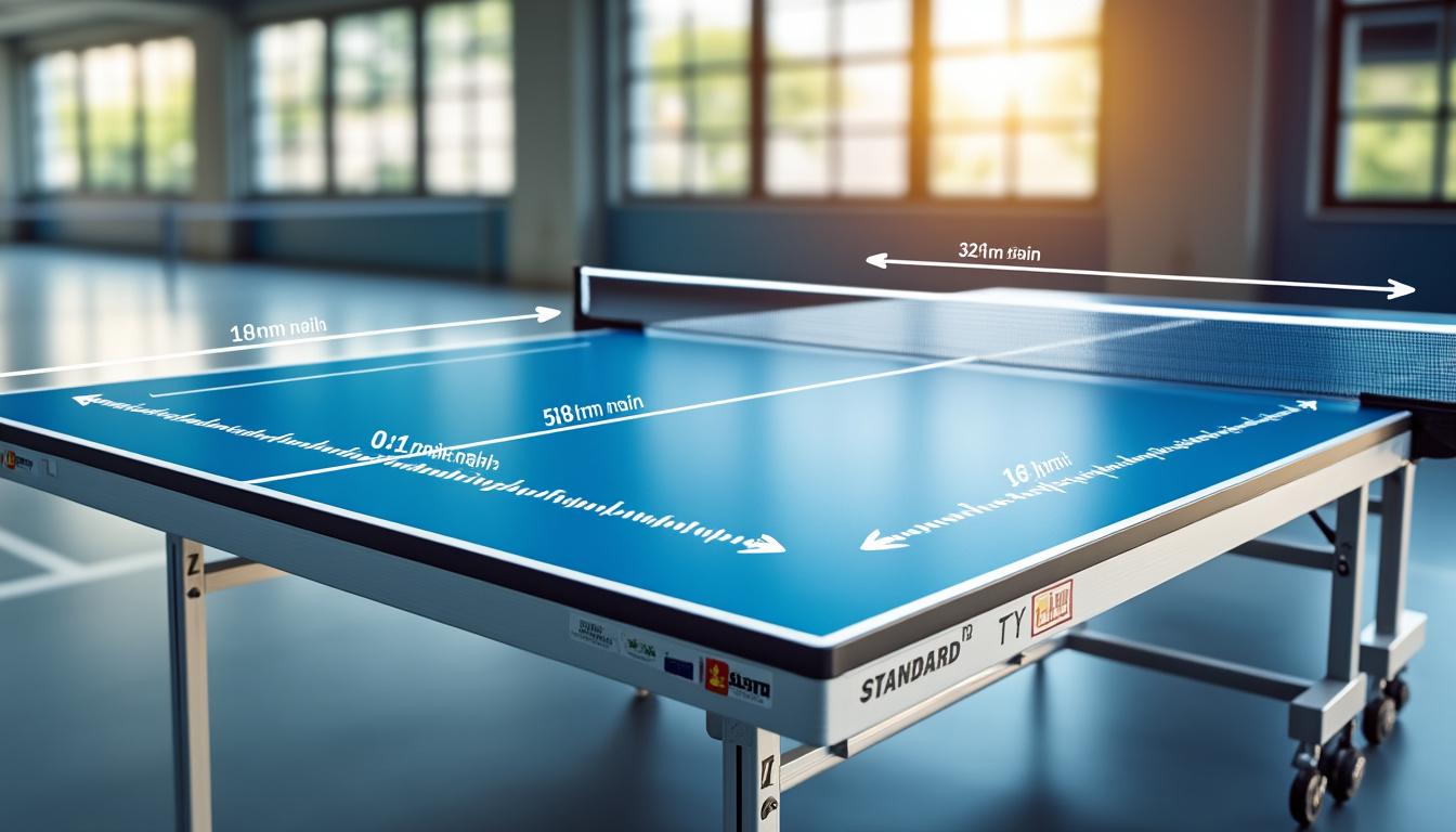 découvrez notre guide complet sur les dimensions d'une table de ping-pong pour choisir la taille idéale adaptée à vos besoins et espaces de jeu.