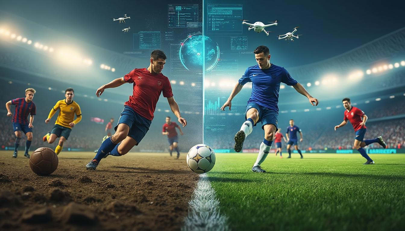 découvrez l'évolution du football, de ses débuts amateurs à l'impact révolutionnaire des technologies numériques sur le sport roi.