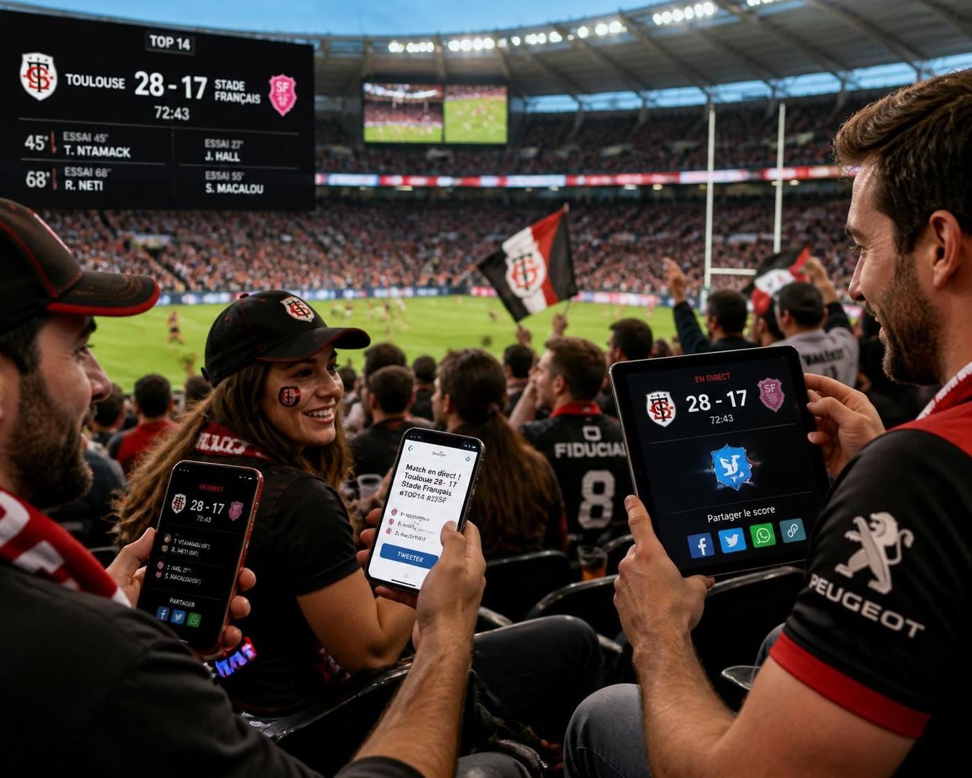suivez les résultats de rugby d'aujourd'hui avec des résumés complets des matchs et les scores en direct pour ne rien manquer de l'action sur le terrain.